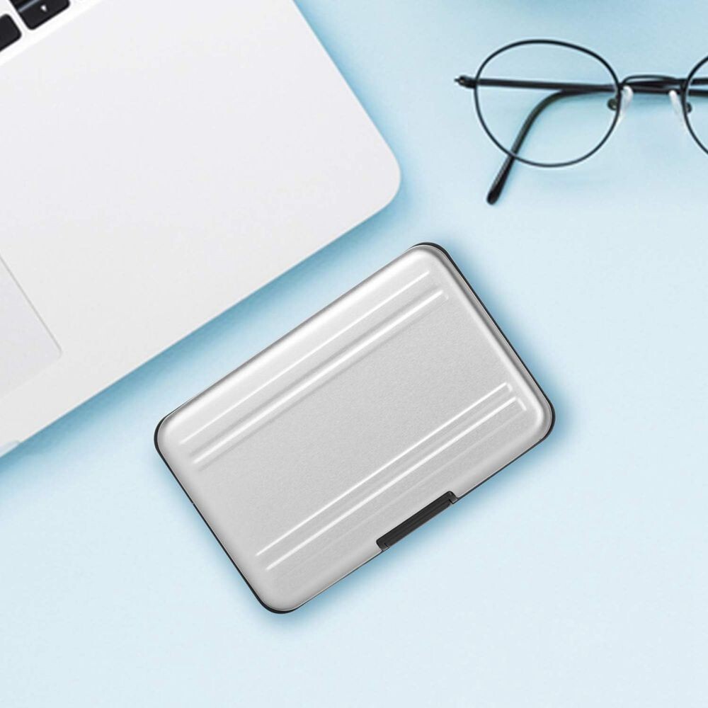 Aluminum Carrying Box Storage Holder 8 Slots for SD SDHC MMC Micro TF Cards C260