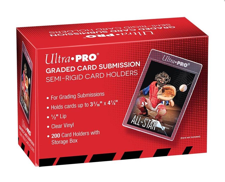 (200) Ultra-Pro Graded Card Submission Semi Rigid Holders Large Size For Grading