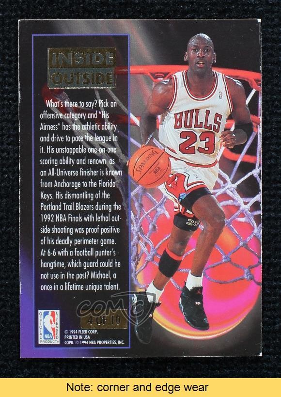 1993-94 Fleer Ultra Inside Outside Michael Jordan #4 HOF READ 06or