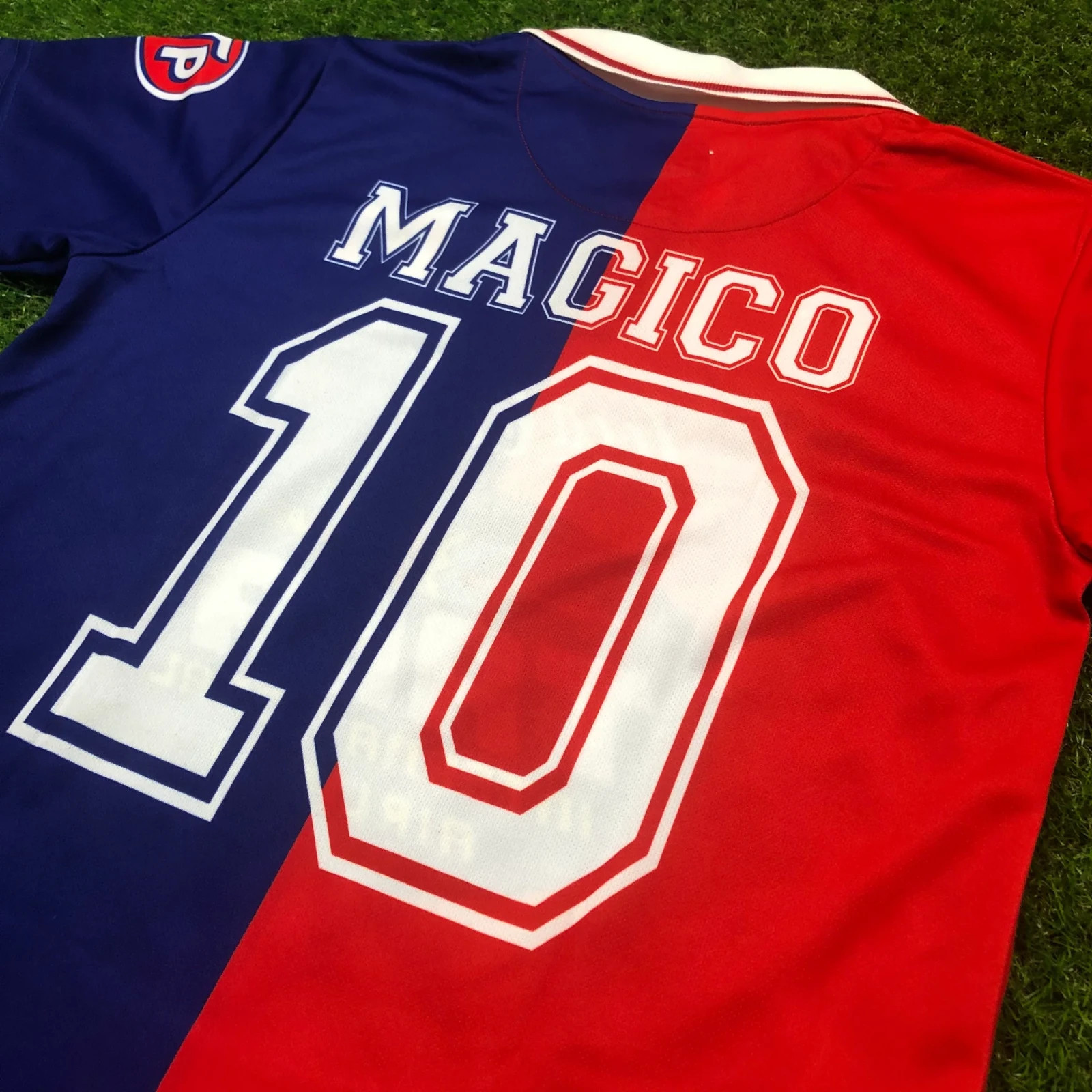 CD FAS, Men’s Retro Soccer Jersey, 1994 Taca, Mágico #10 (LOOSE FIT)