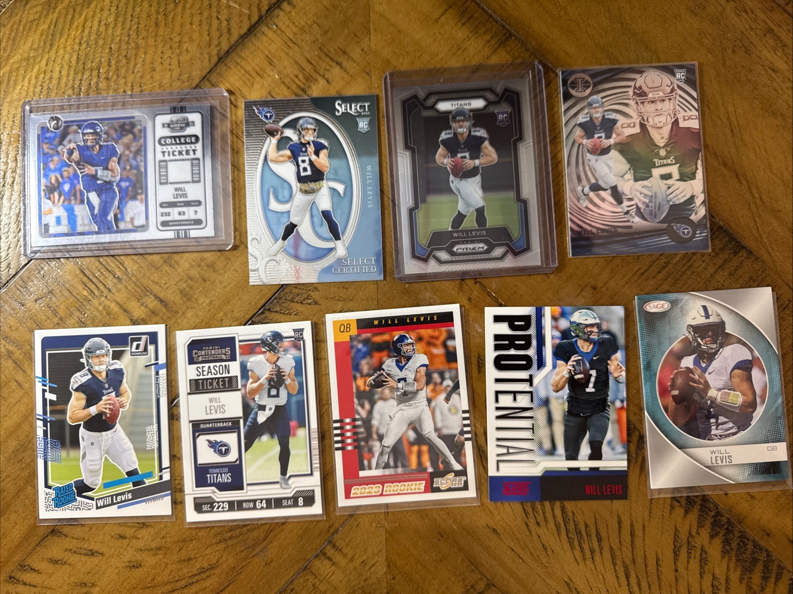 Will Levis Lot Of 9 RC 2023 Tennessee Titans Kentucky ➡️ See Below 🔥MINT🔥