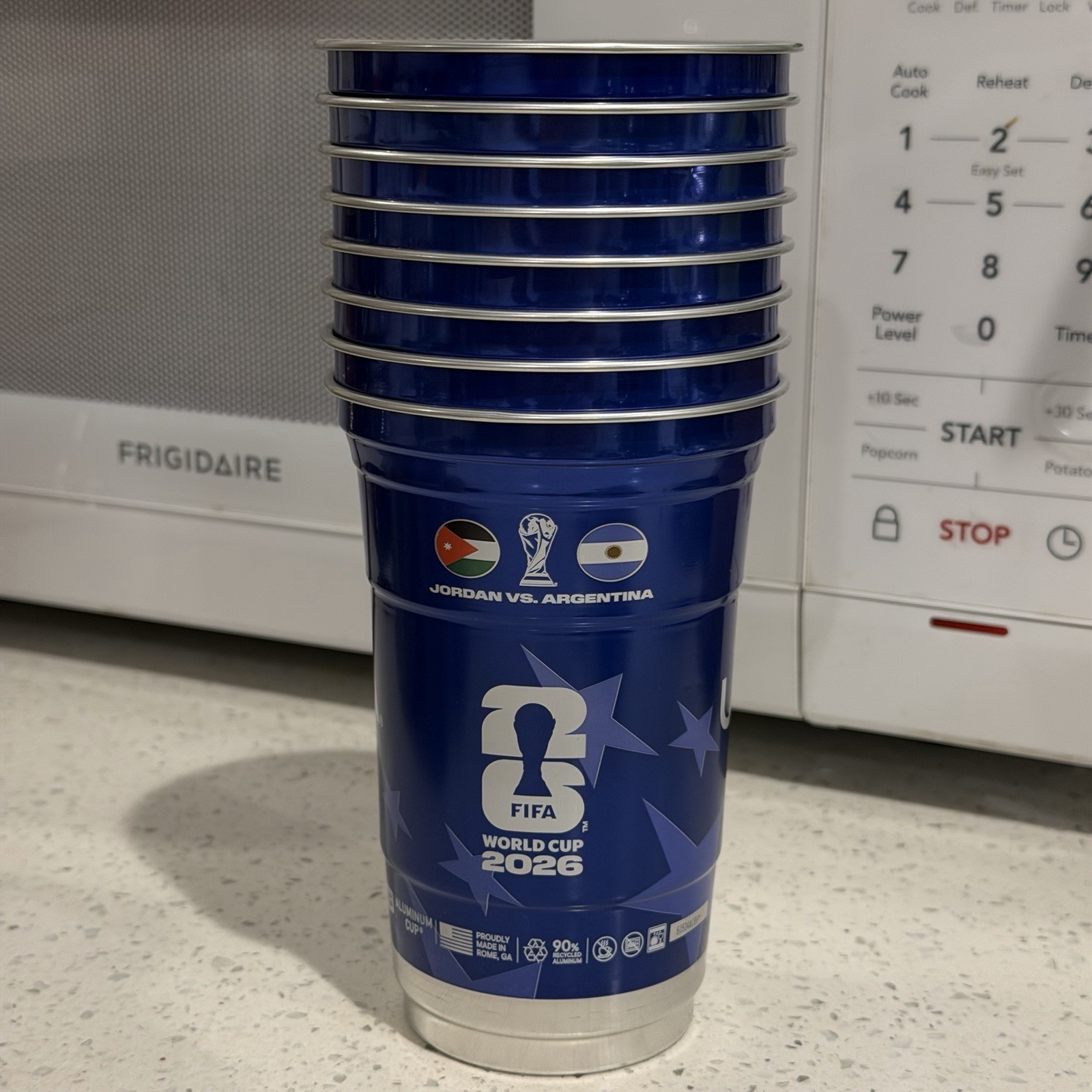 FIFA World Cup 2026 Aluminum Michelob Ultra Souvenir Cup – Jordan Vs Argentina
