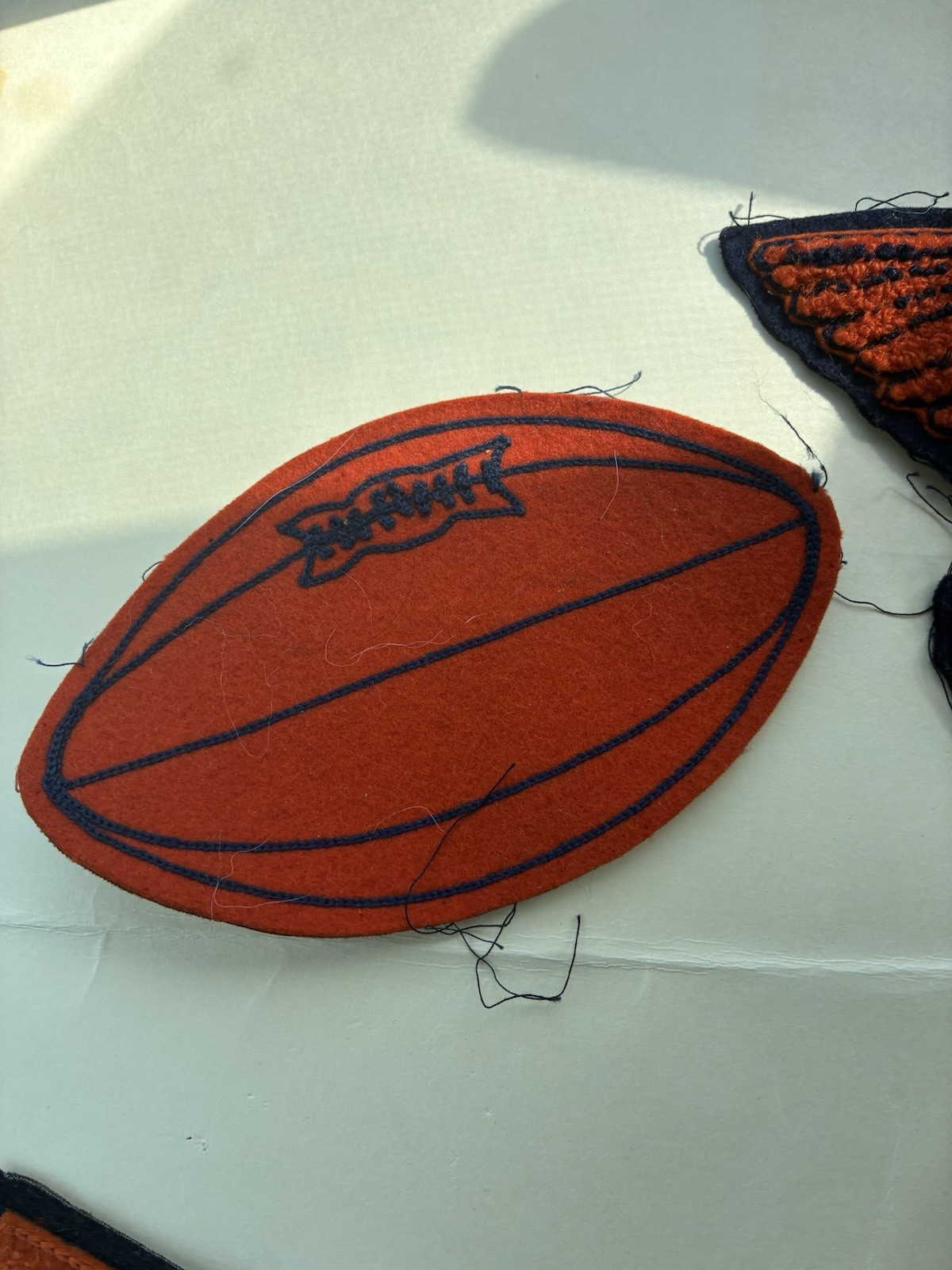 Vintage 1940s High School Letterman’s Patches plus Vintage HS Certificate