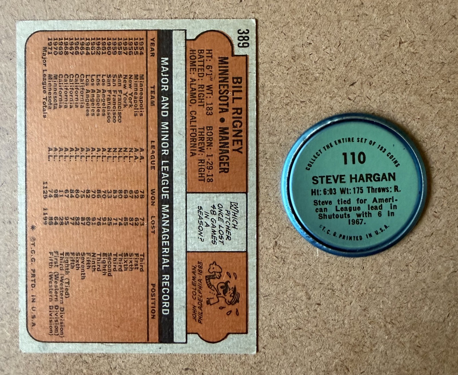 1958-1976 BASEBALL LOT (19 CARDS): HALL OF FAMERS AND STARS ONLY!