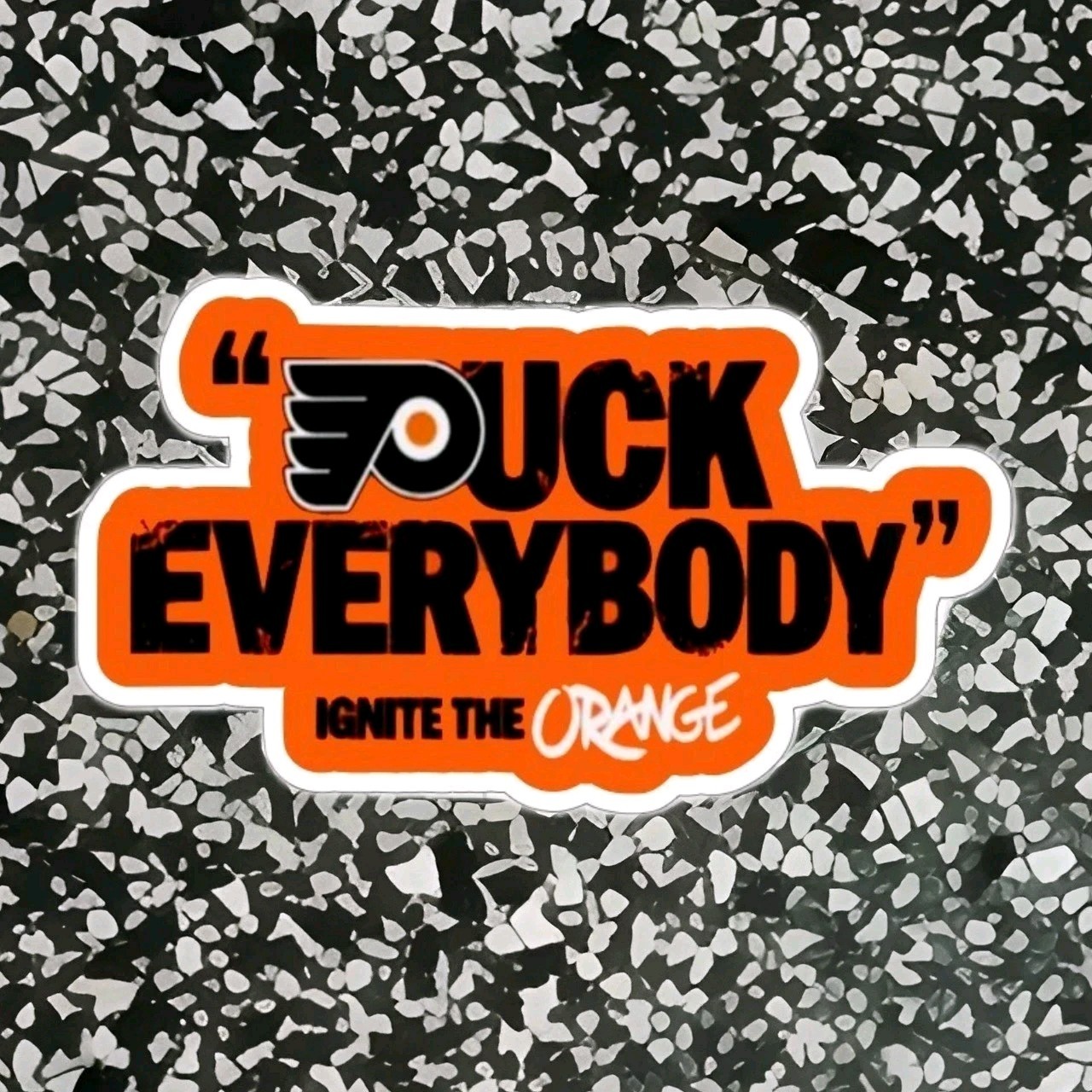 Philadelphia Flyers Sticker Ignite The Orange NHL Hockey Die Cut Laminated