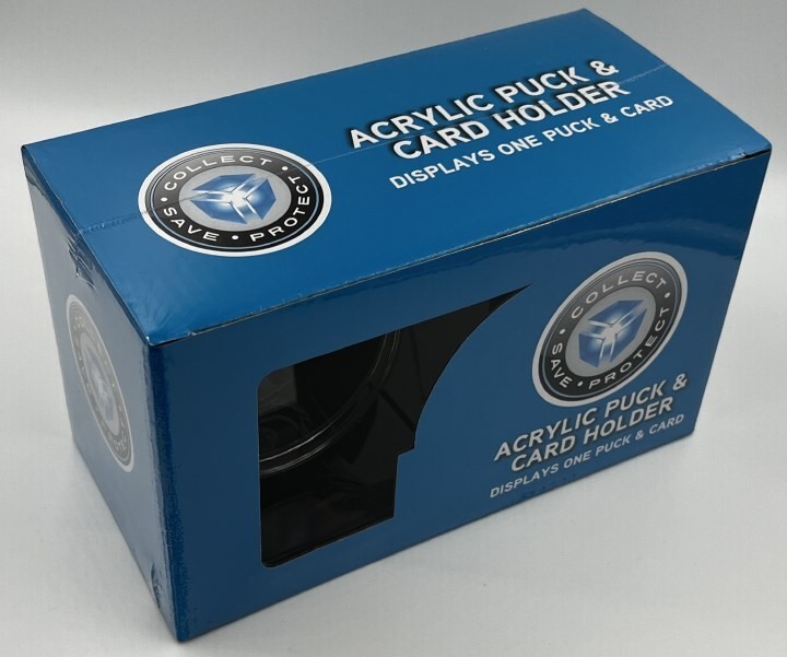 Collect Save Protect Clear Acrylic Puck & Baseball Card Holder Display Case New