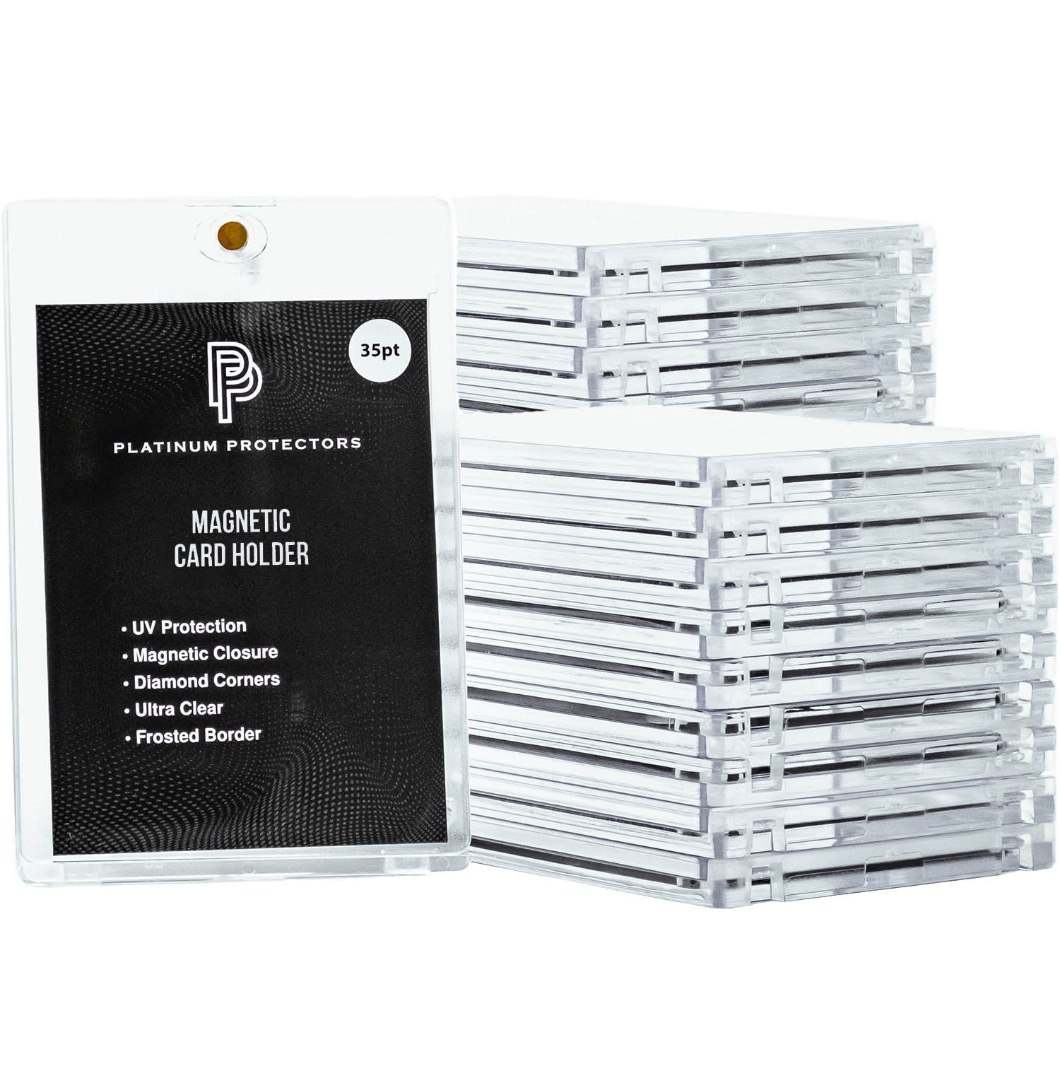 Magnetic Card Holder for 35pt Trading Cards One Touch Fit Clear UV Protection