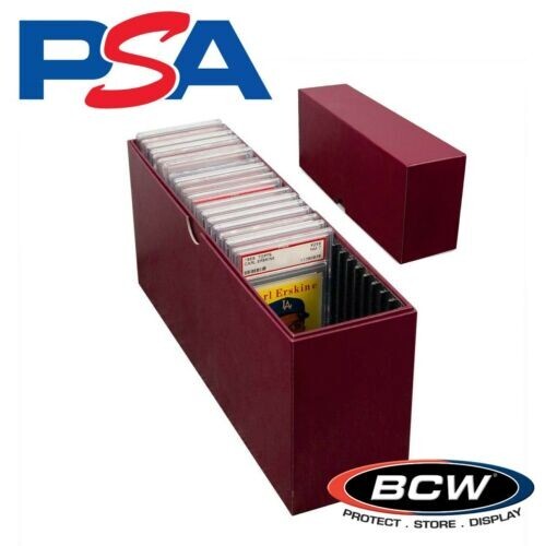 BCW Slotted Graded Card Storage Box for PSA Certified Slabs Case MTG Pokemon +++