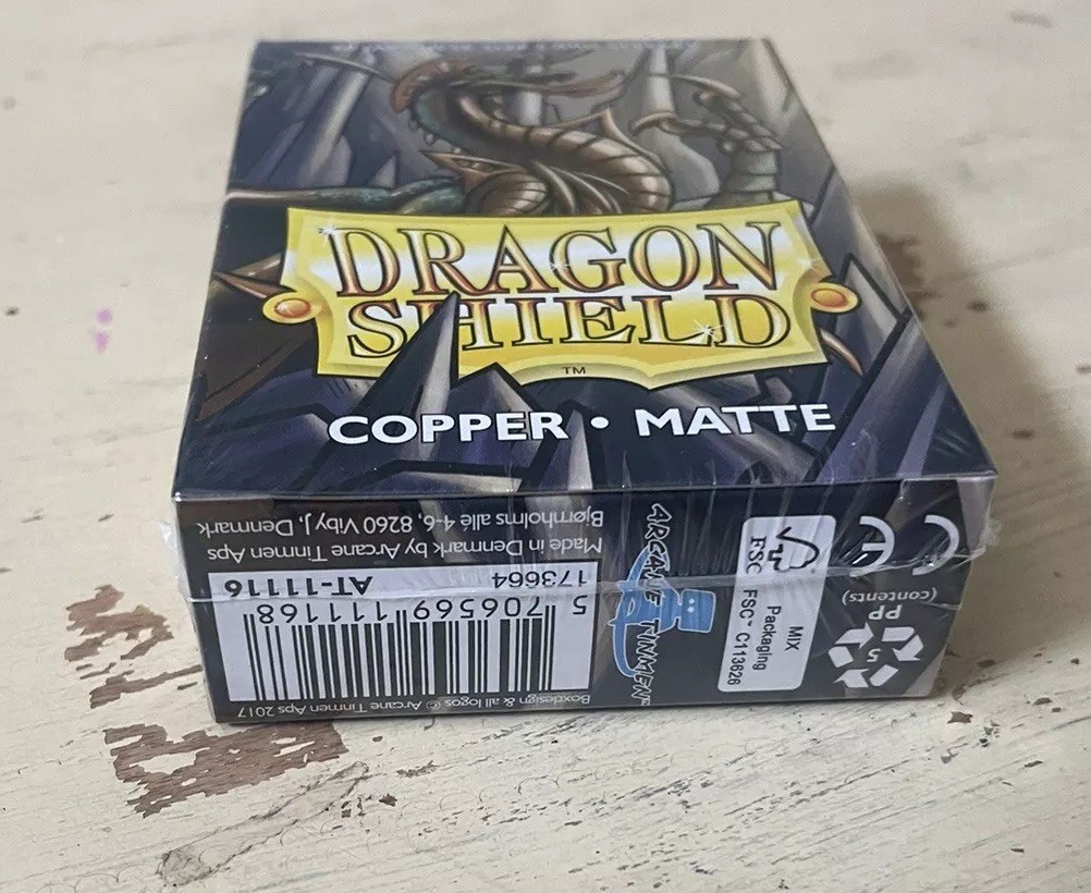 Dragon Shield: 60ct Japanese Sized Matte Copper Sleeves