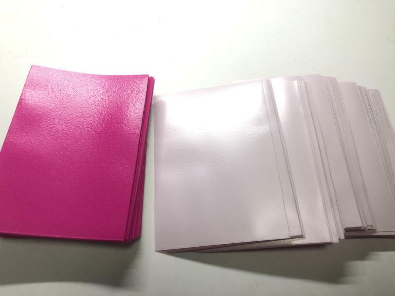Lenayuyu 300pcs Roseredwhite Protector Standard MTG Card Sleeves 66x91mm Matte