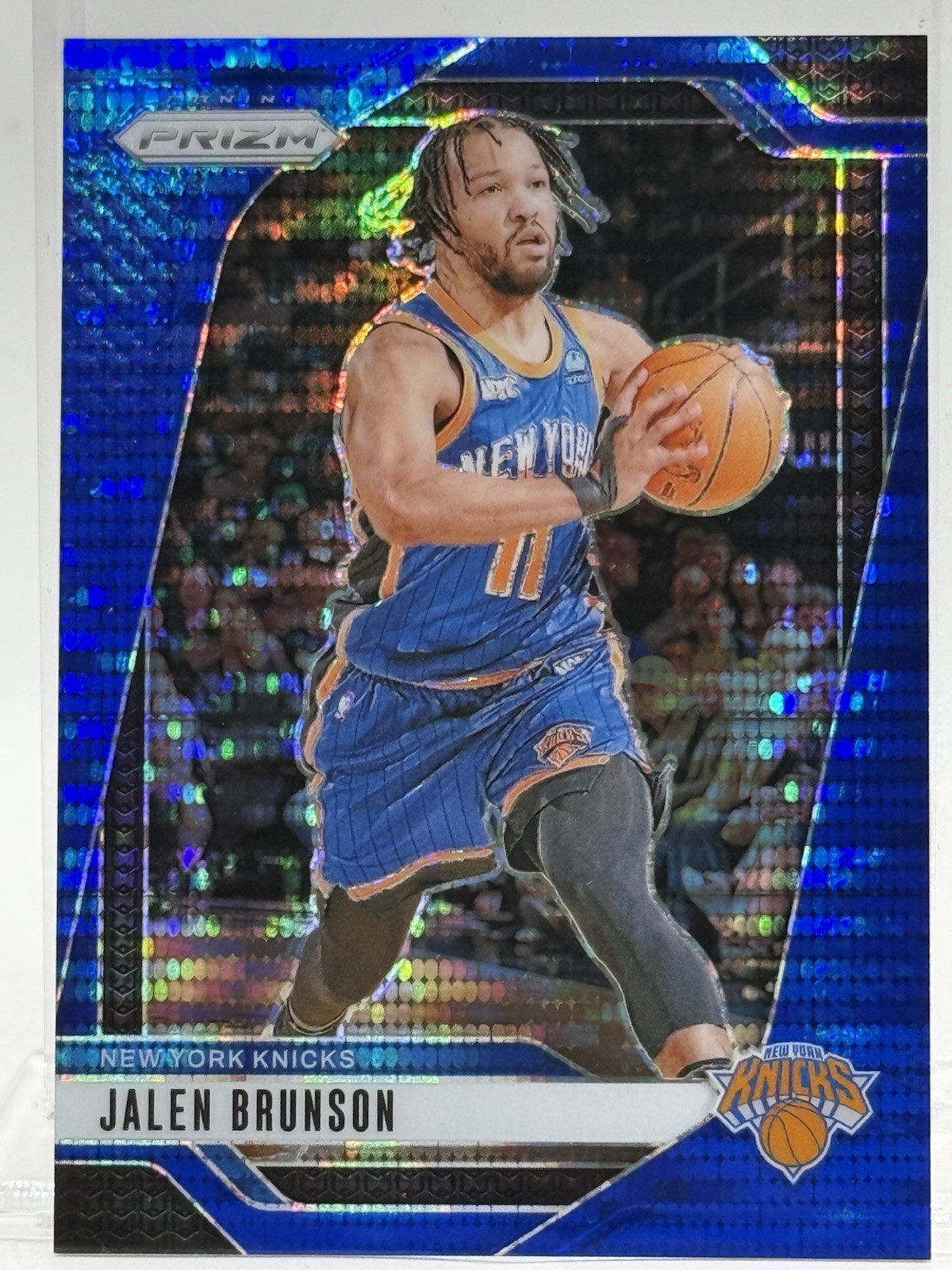 2023-24 Panini Blue Pulsar Prizm #217 JALEN BRUNSON (#’d / 99 )KNICKS