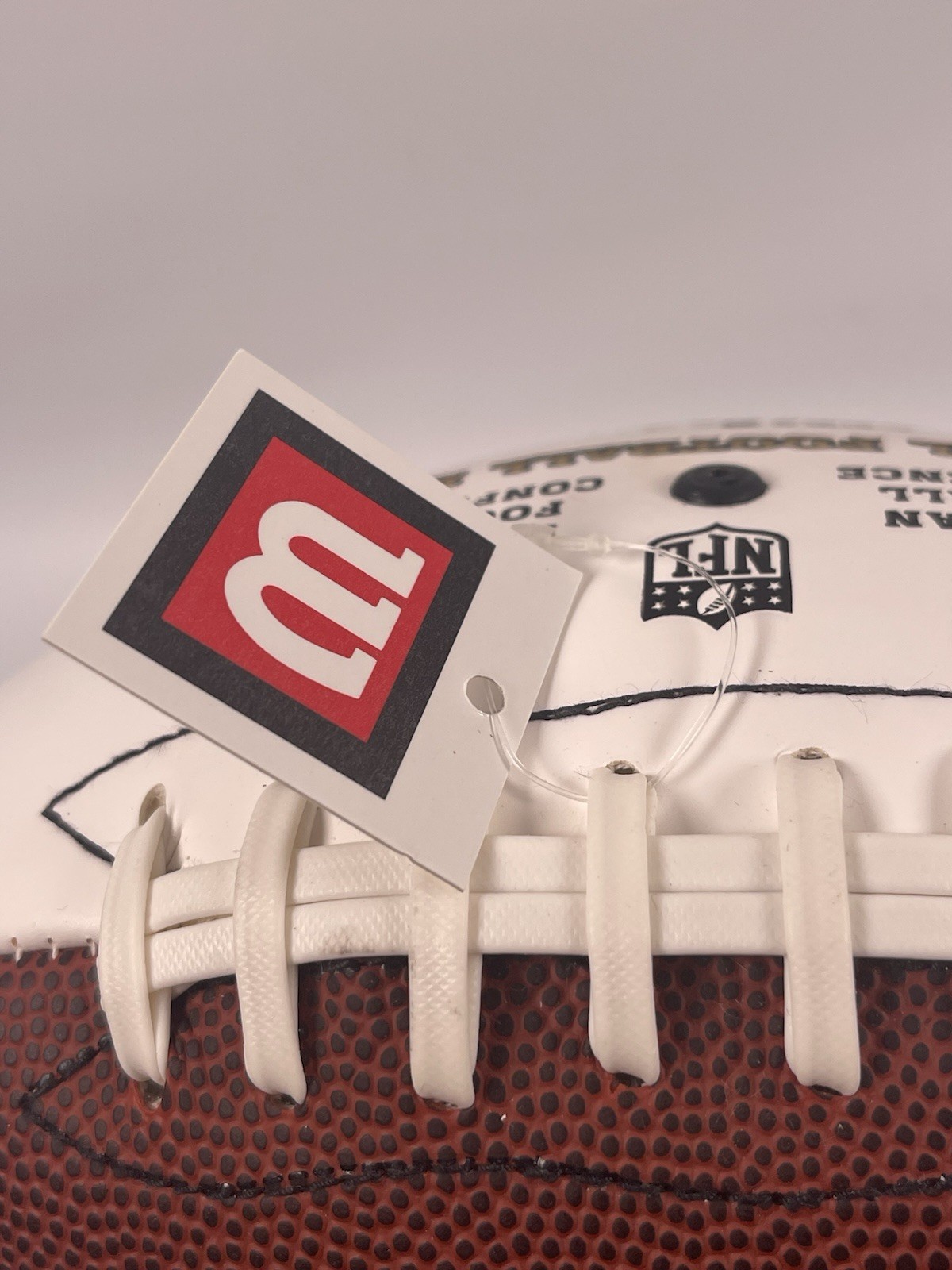 Wilson The Duke Official Full Size NFL Autograph White Panel Football WTF1192