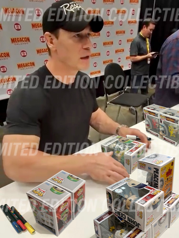 JOHN CENA Signed Peacemaker Funko Pop #1110 The Suicide Squad – COA & PICTURE