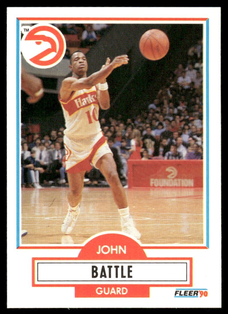 1990-91 Fleer #1 John Battle UER
