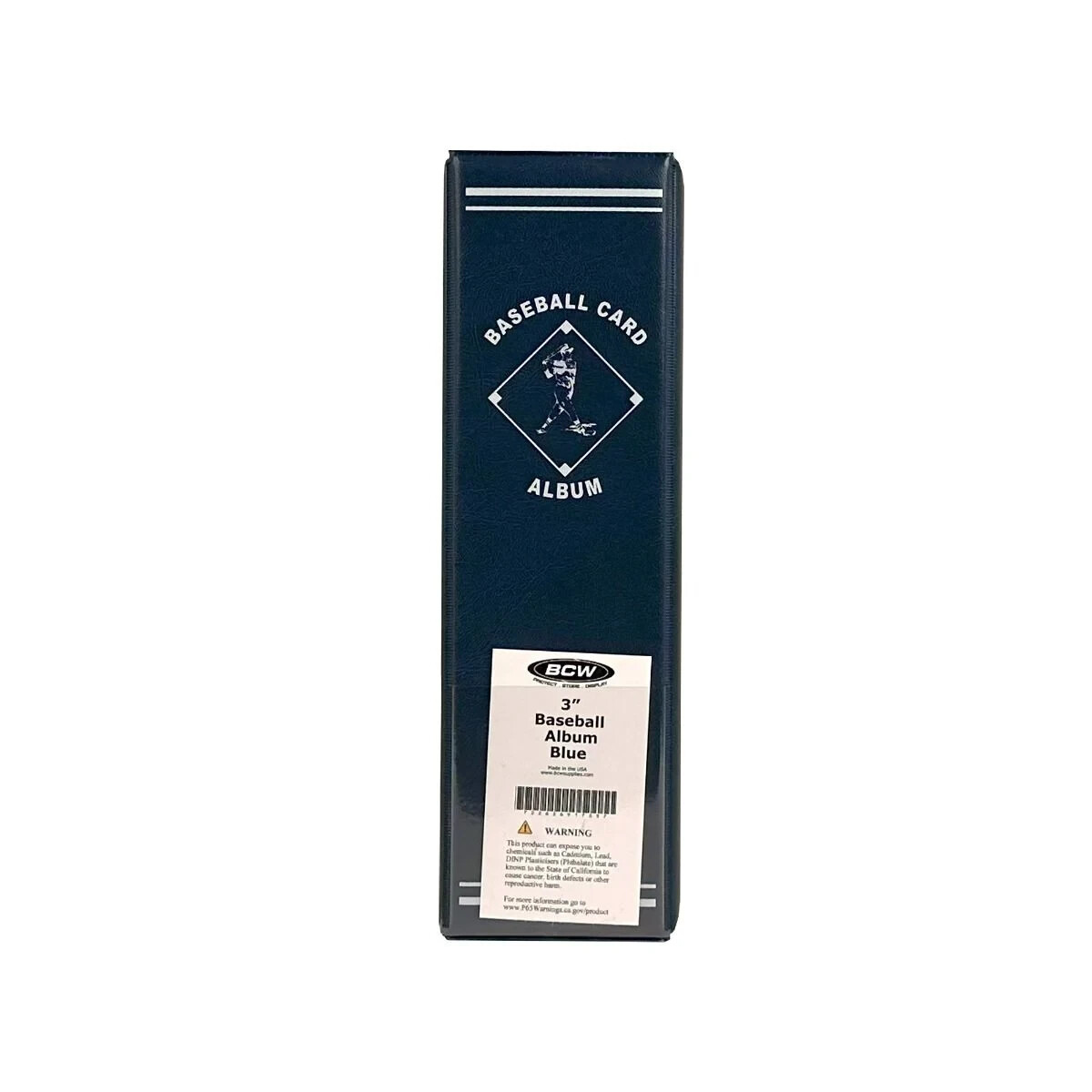 3 BCW 3″ Heavy Duty D-ring Blue Baseball Binder Albums