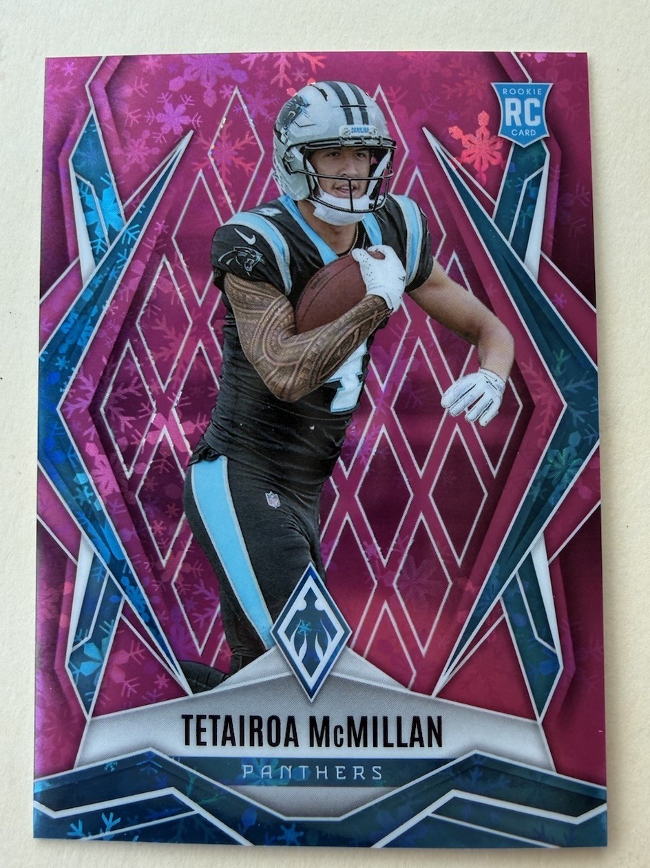 2025 Panini Phoenix – Rookies Tetairoa McMillan #155 Pink Winter /299 (RC)