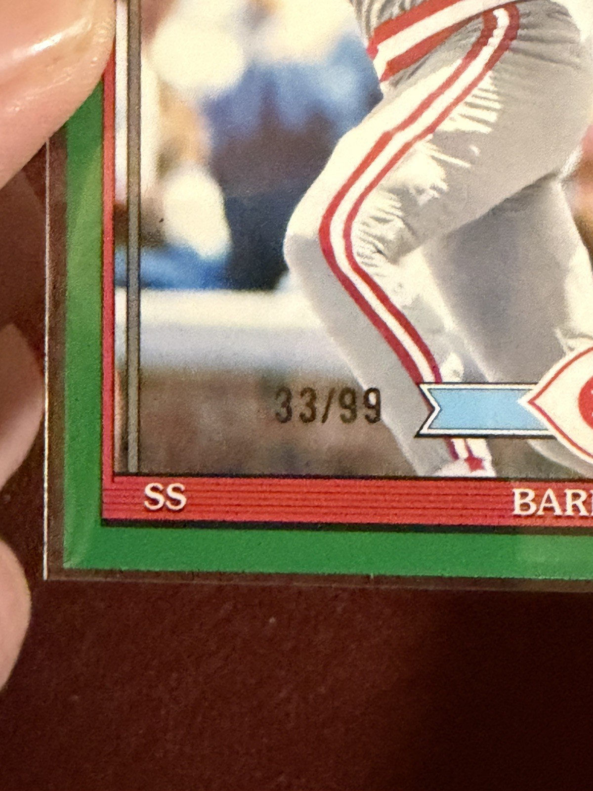 2026 Topps Series 1 Barry Larkin 1991 Throwback Green parallel # /99 🔥RARE🔥
