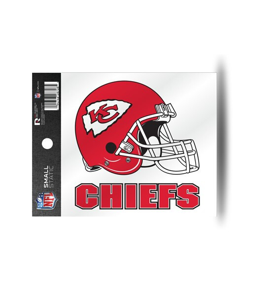 Kansas City Chiefs Helmet Static Cling Decal Sticker Free Shipping! 3×4 Inches