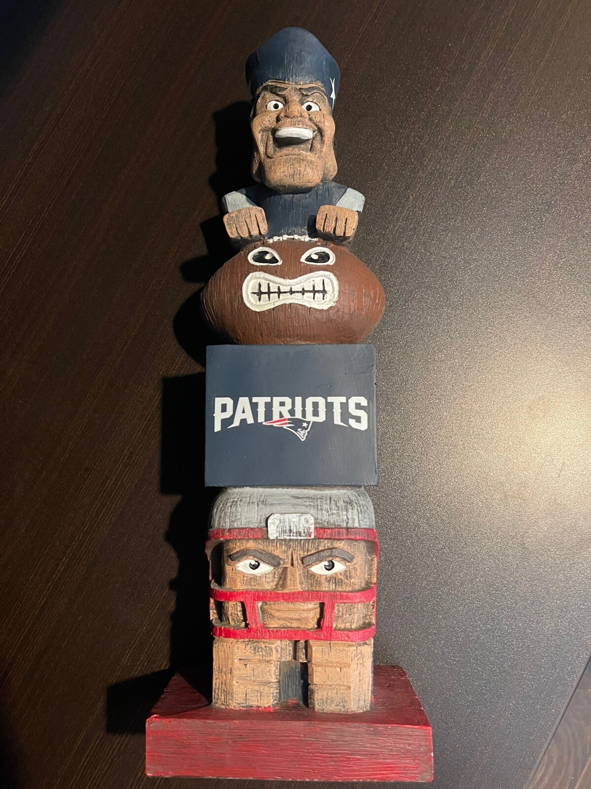 NEW ENGLAND PATRIOTS TIKI TOTEM STATUE