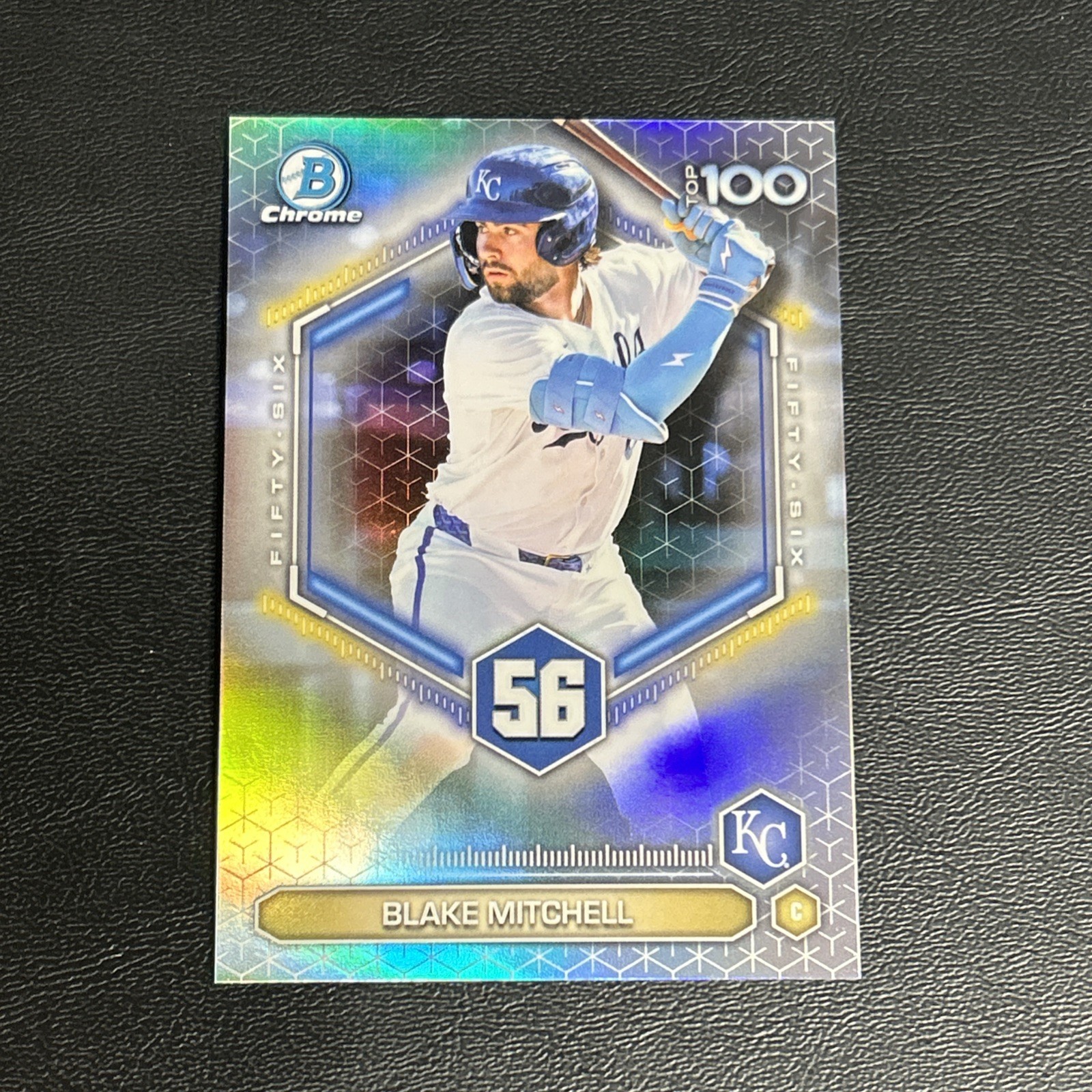 2026 Bowman Chrome Blake Mitchell Top 100 Kansas City Royals