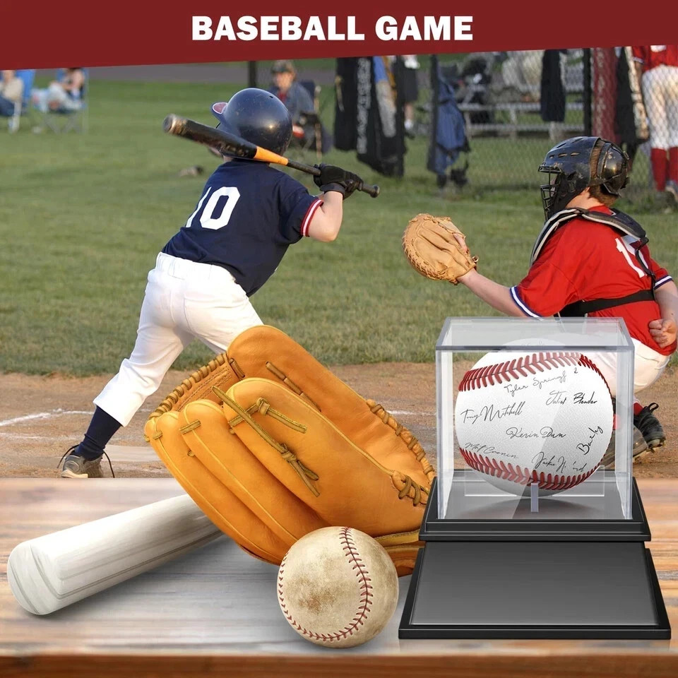 baseball display case, baseball holder display case, acrylic uv protected case