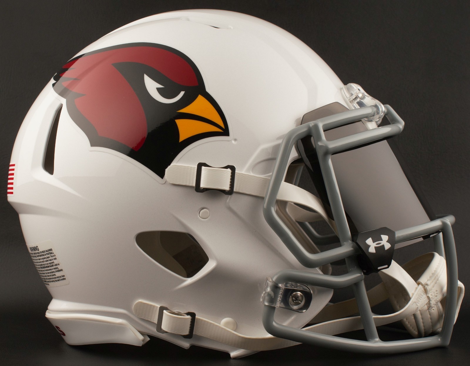 ARIZONA CARDINALS NFL Football Helmet with BLACK-TINT Visor / Eye Shield