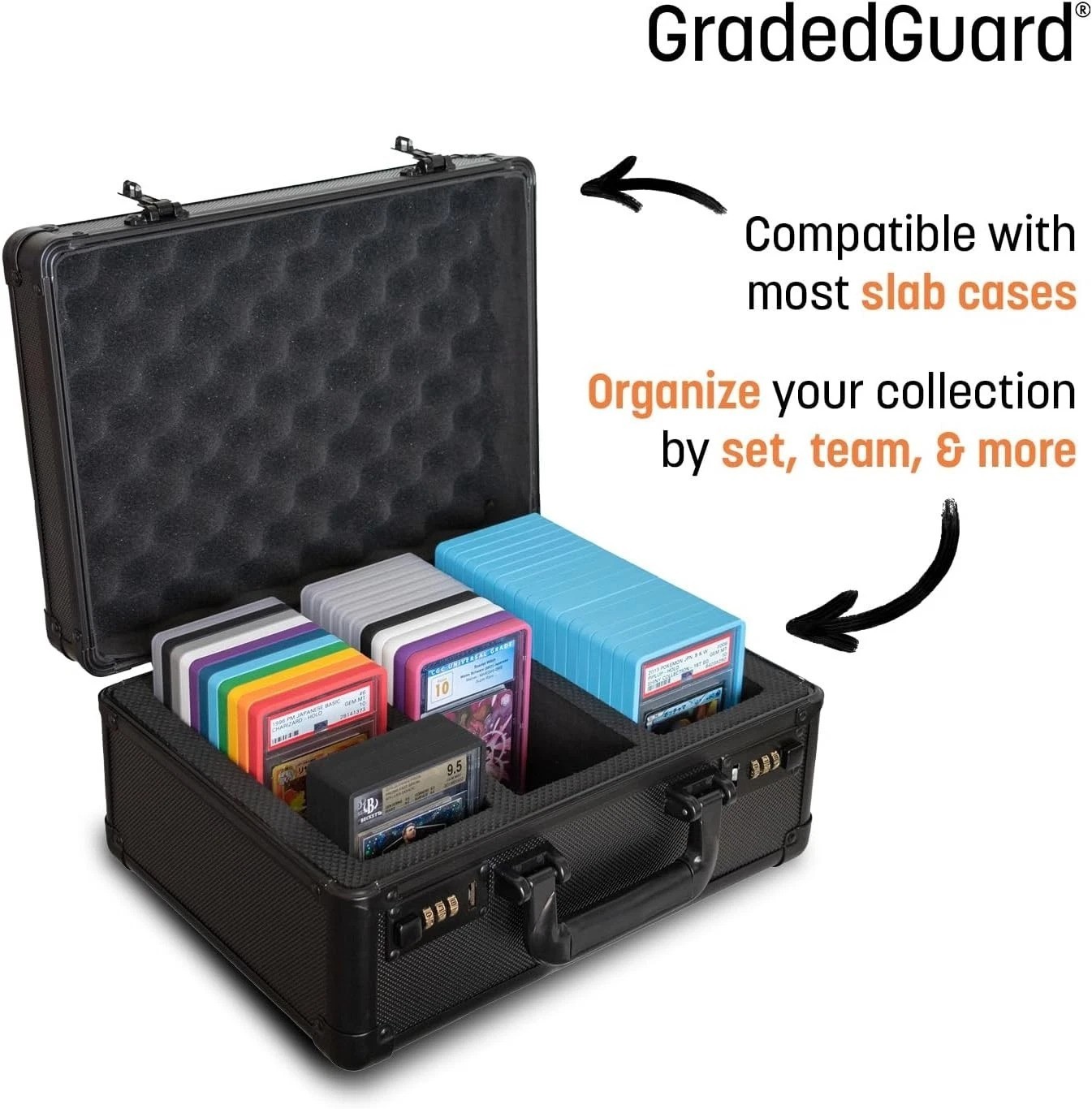 Impact-Resistant PSA Card Protector – Secure Blue Holder for Graded Collectibles