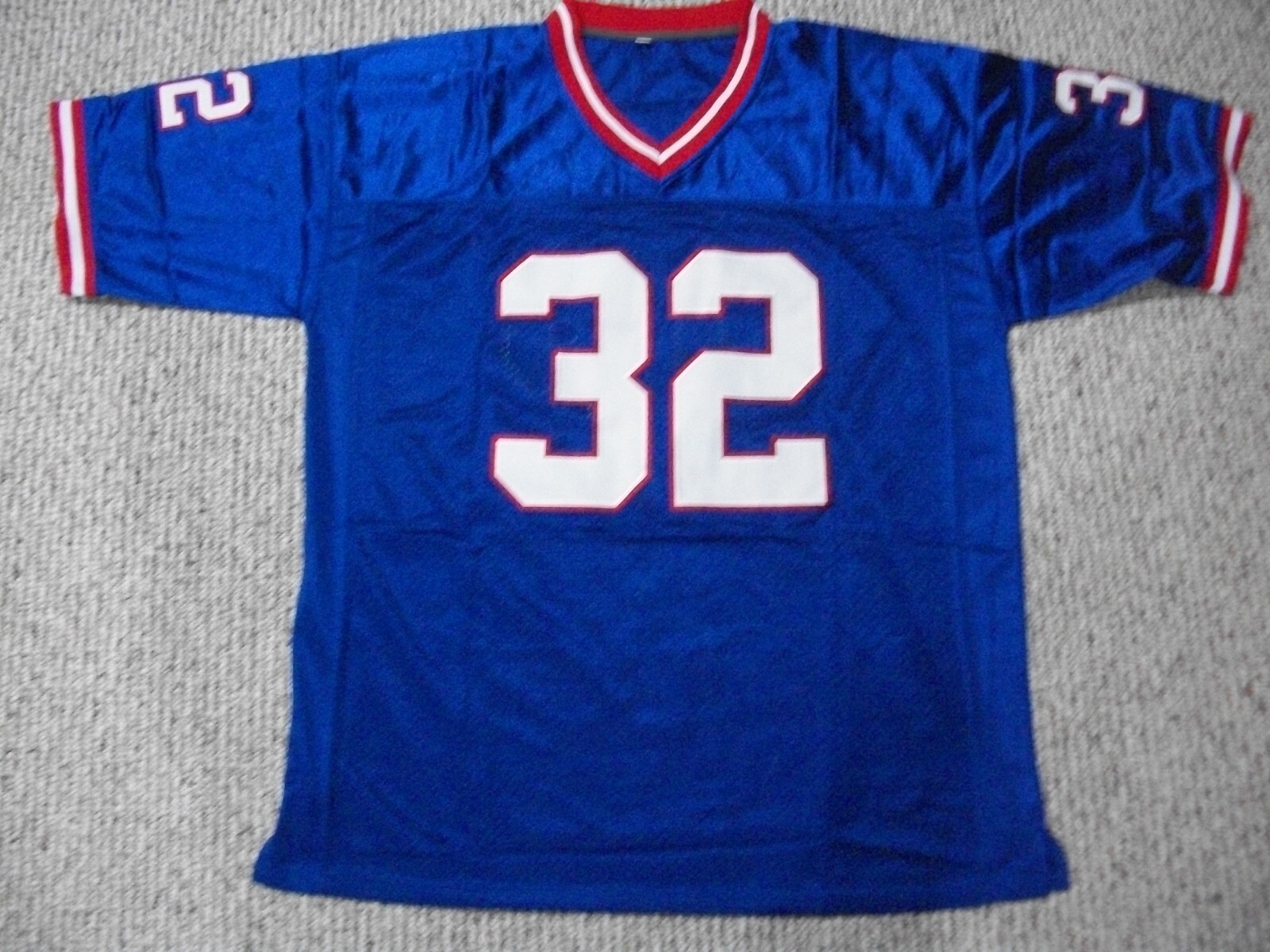 O.J. SIMPSON Unsigned Custom Buffalo Red Sewn New Football Jersey Sizes S-3XL