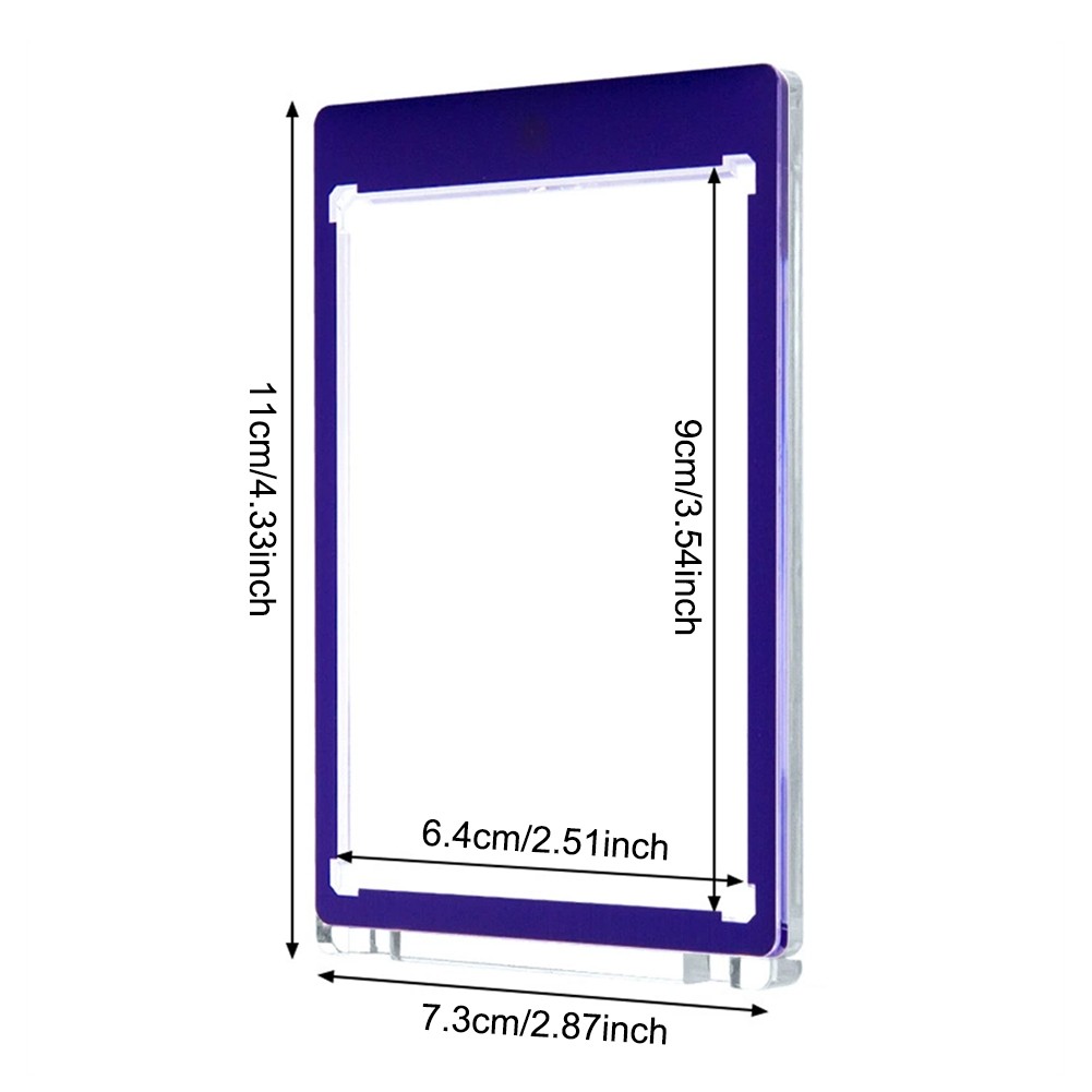 35PT Colorful Magnetic Sports Card Holders UV Protection Hard Case 5/10 Pack