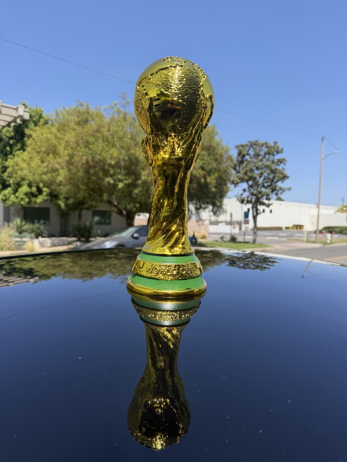 World Cup Trophy Replica 14.2in 2lb (resin and gold-plated)