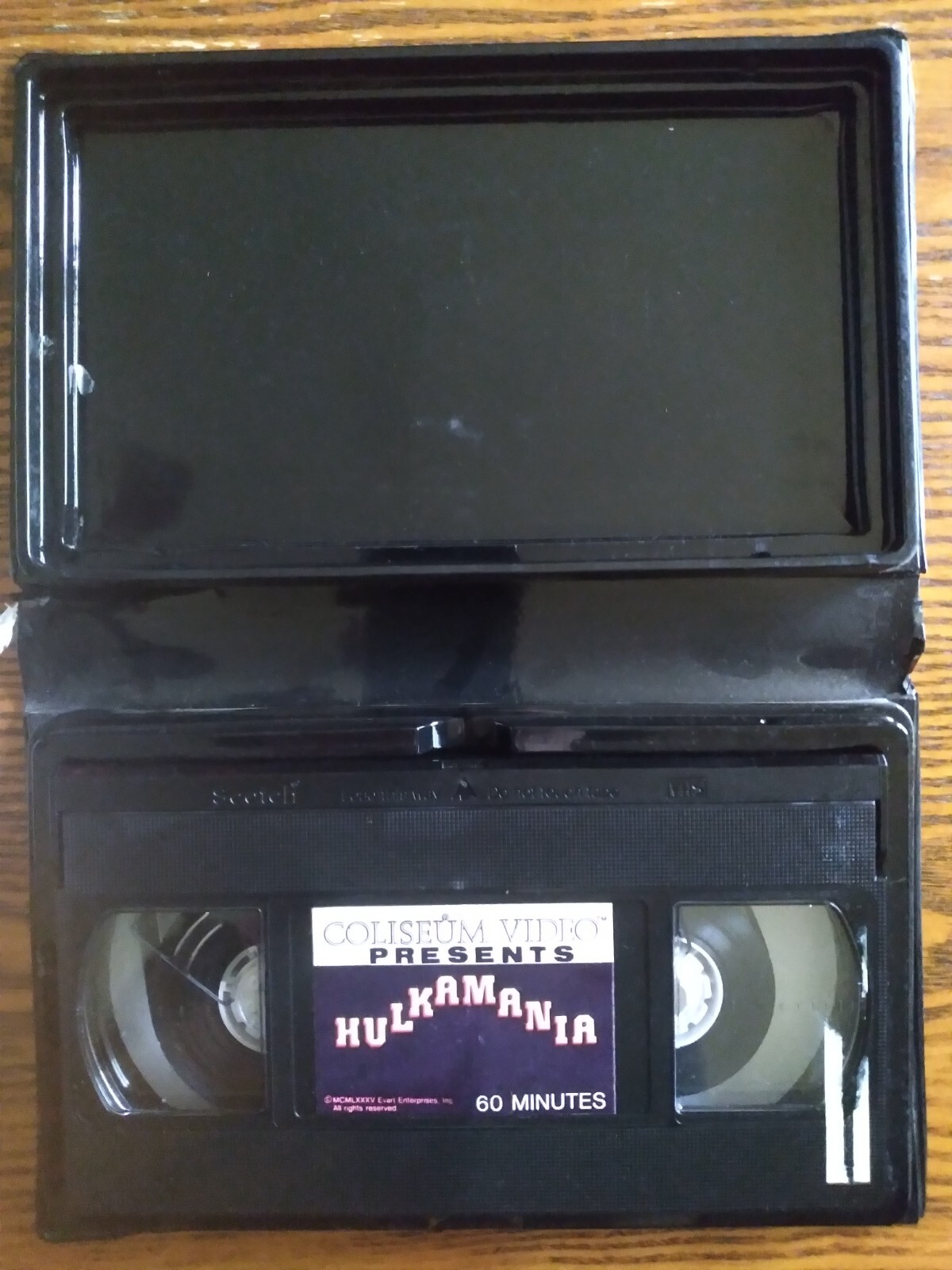 AUTOGRAPHED BY HULK HOGAN: “HULKAMANIA: The Best of Hulk Hogan” VHS (1985) VG!