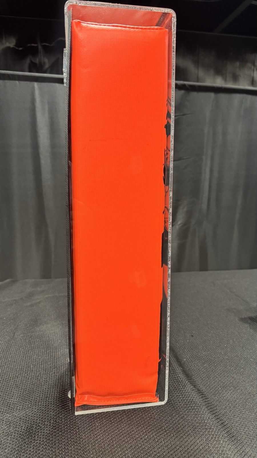 Howie Long Custom Drawn ArtOn GoSports Pylon, 1 Of 1, In Game Day Acrylic Case