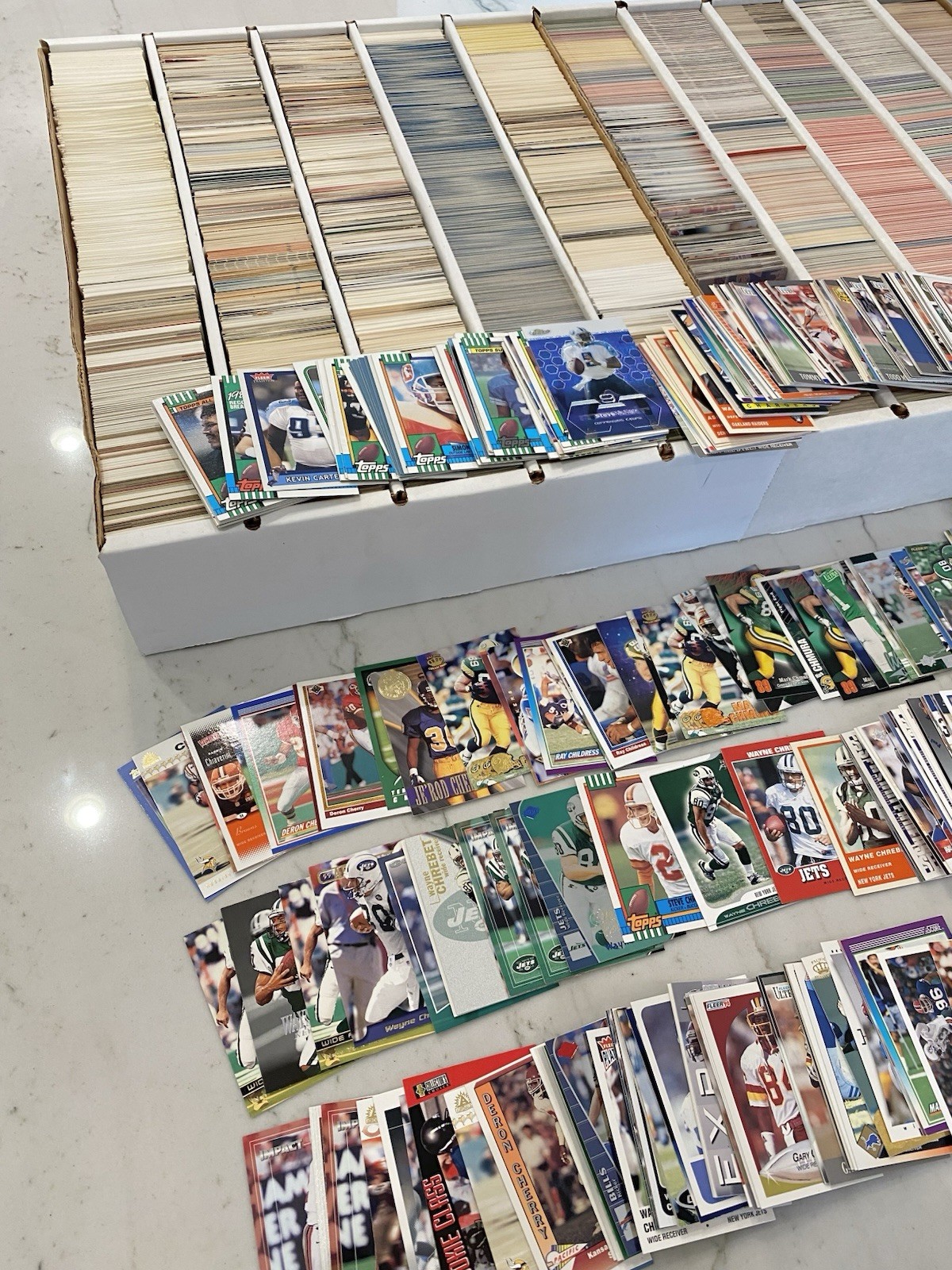 Vintage NFL Football Card Lot Of 1000. 1980s 1990s 2000s Sports Cards, Variety