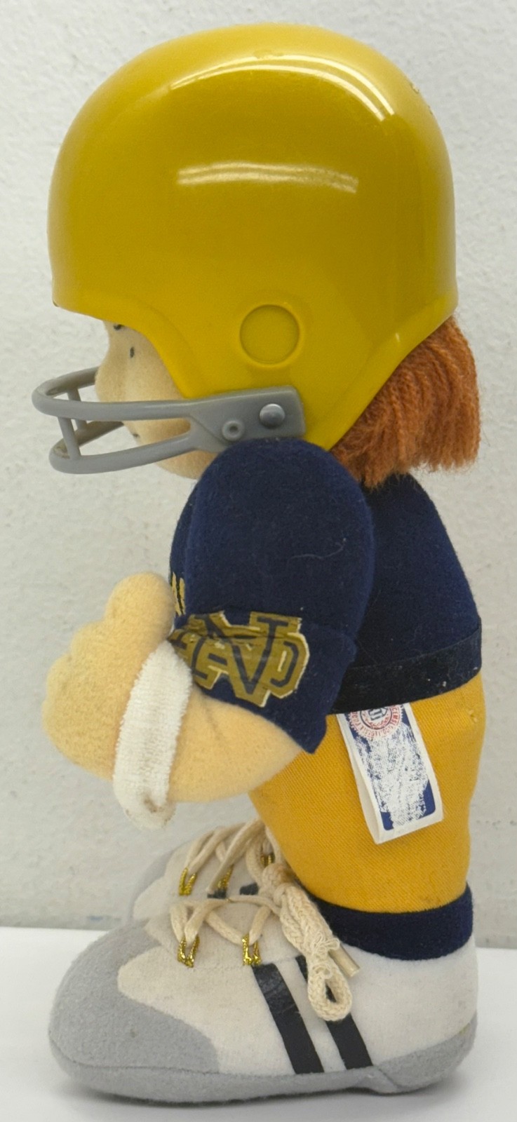 1985 Notre Dame Fighting Irish Plush Doll NCAA Figure 8.5” College Mascot Tudor