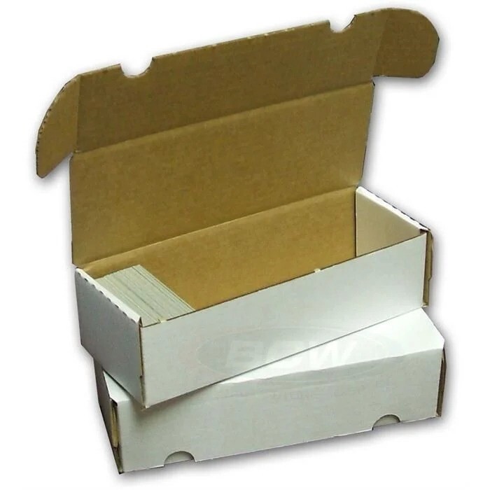 X10 BCW 550 Count Trading Game/Sports Cards Storage Boxes Durable Cardboard DEAL