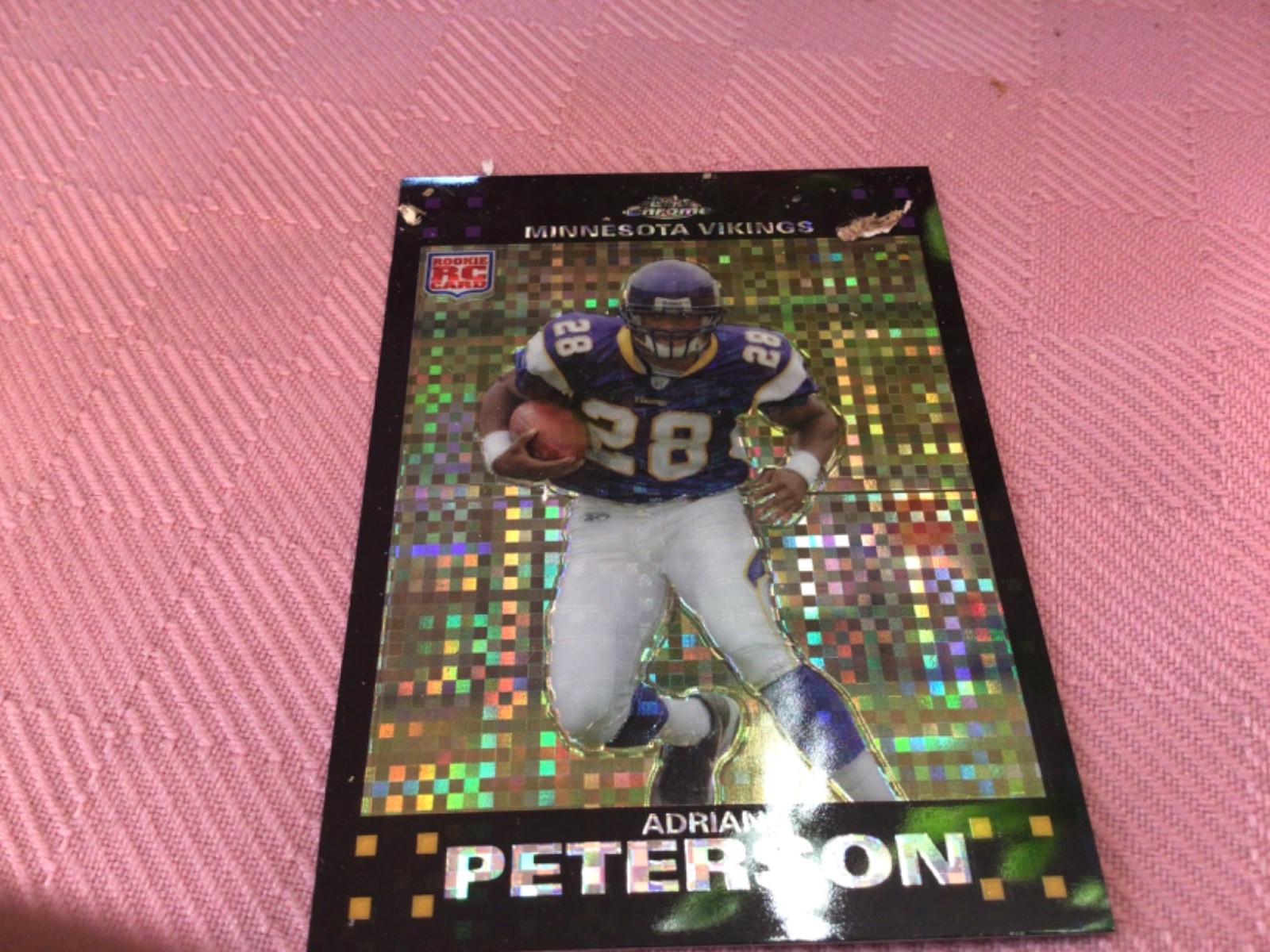 2007 Topps Chrome Adrian Peterson #TC181 X-Fractor Rookie RC Vikings