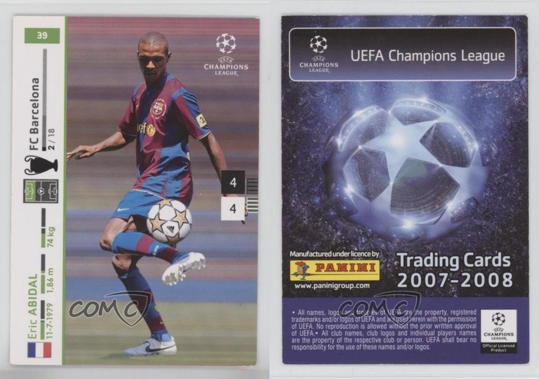 2007-08 Panini UEFA Champions League Eric Abidal 0v5q