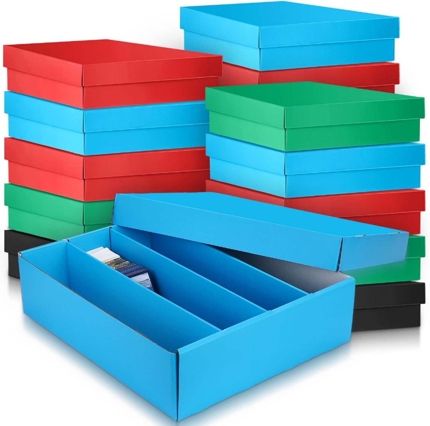 16 Pcs 3200 Count Trading Card Storage Box Moisture Sports Card Boxes Bulk for B