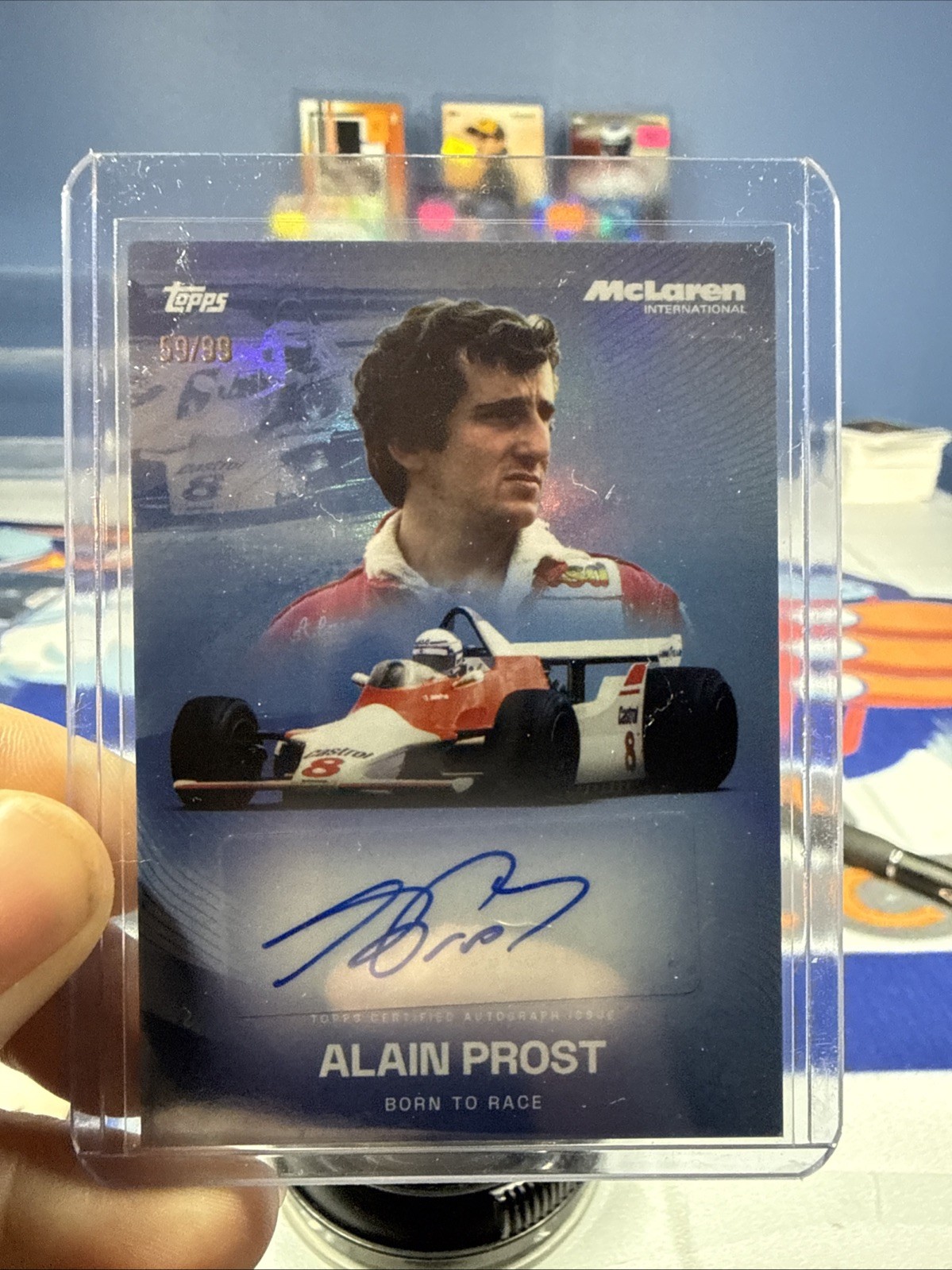 Alain Prost Born To Race Autograph /99