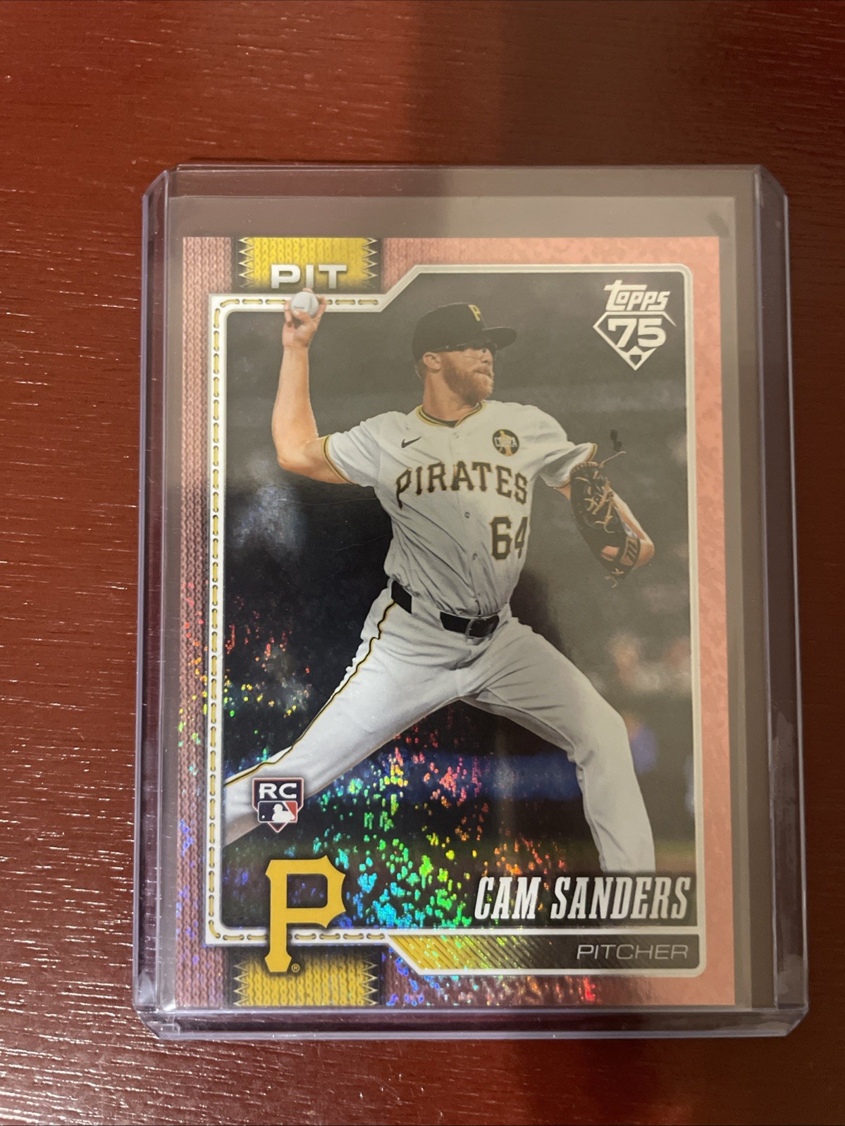 2026 Topps Series 2 Cam Sanders Rose Gold Holo Foil 1/1 Pittsburgh Pirates