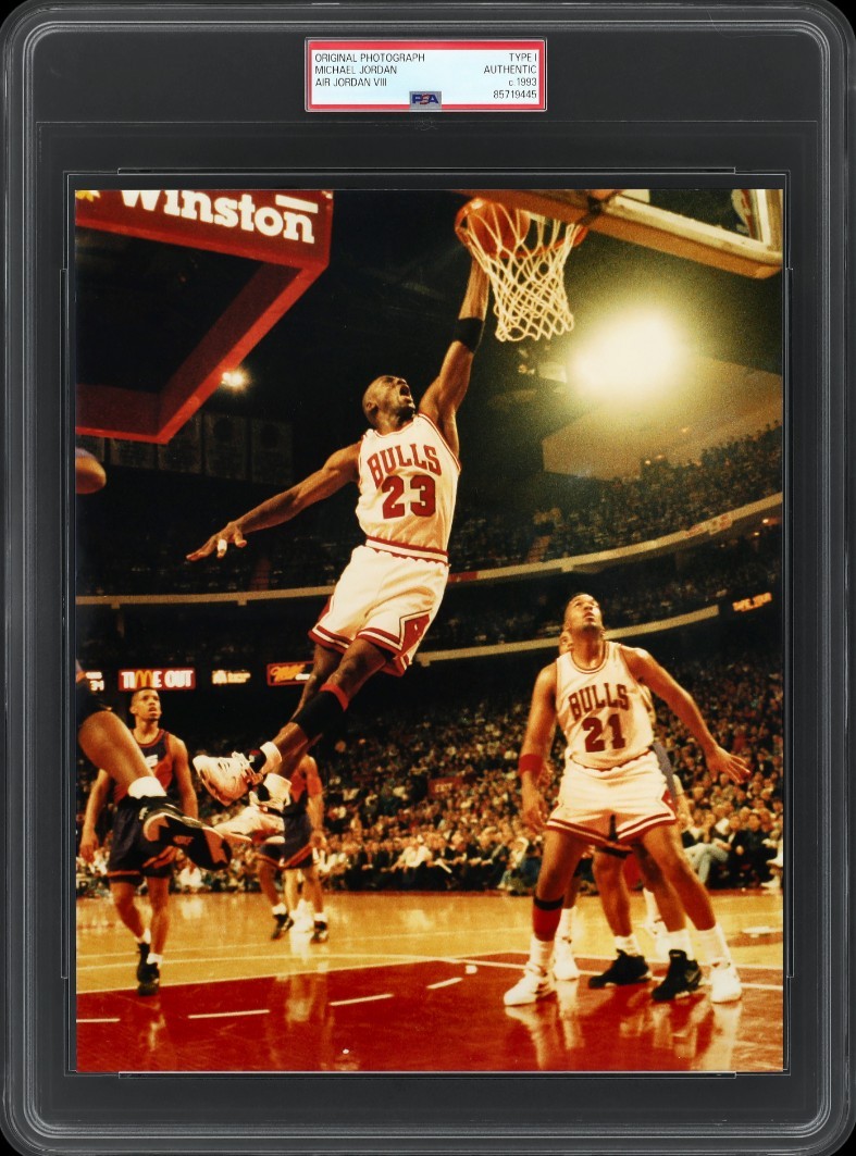 1993 Michael Jordan “55 Pts In Finals” TYPE 1 Original Photo PSA