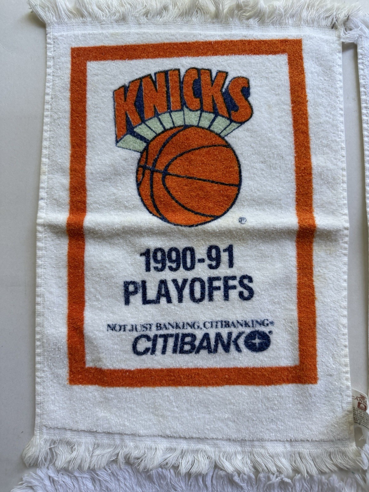 New York Knicks rally towels from 1990-1991, 1992, and 1996 — 7 in total