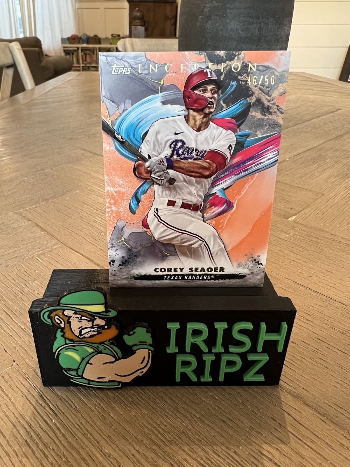 2023 Topps Inception – Corey Seager #46 Orange /50 – Rangers