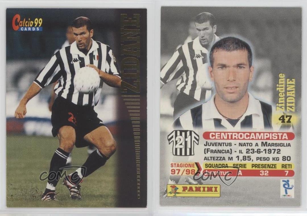 1999 Panini Calcio Zinedine Zidane #47 0cp0