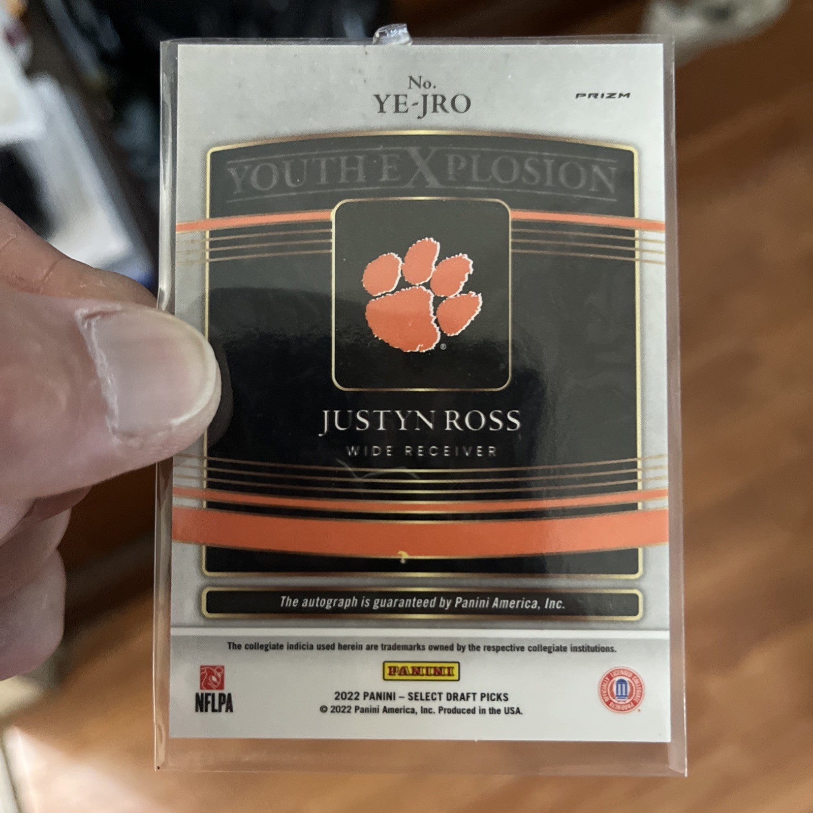 2022 Select Draft Picks -Signatures Justyn Ross #YE-JRO Red Prizm (AU, RC)