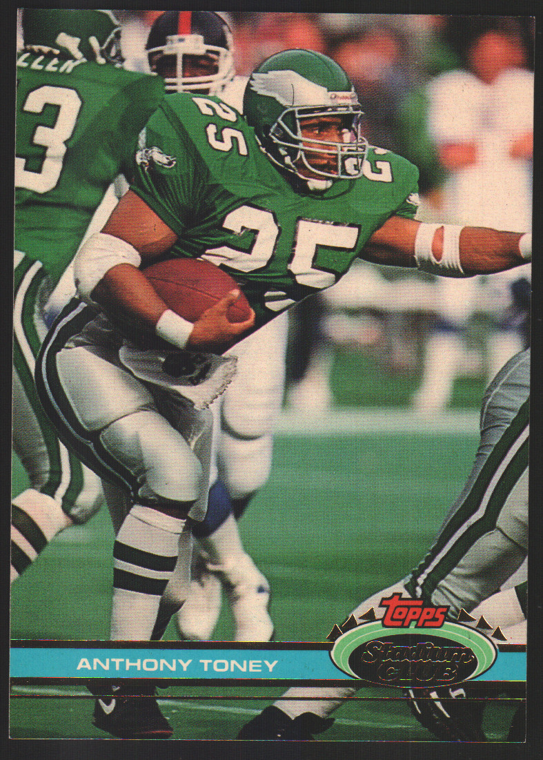 1991 Topps Stadium Club #18 – Anthony Toney – Philadelphia Eagles 91-1100