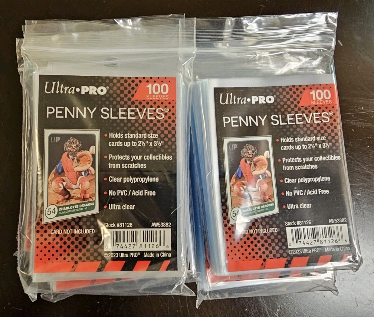 LOT – 15 x Ultra PRO AW1365 Soft Card Sleeves, Ultra Clear – 100 Count