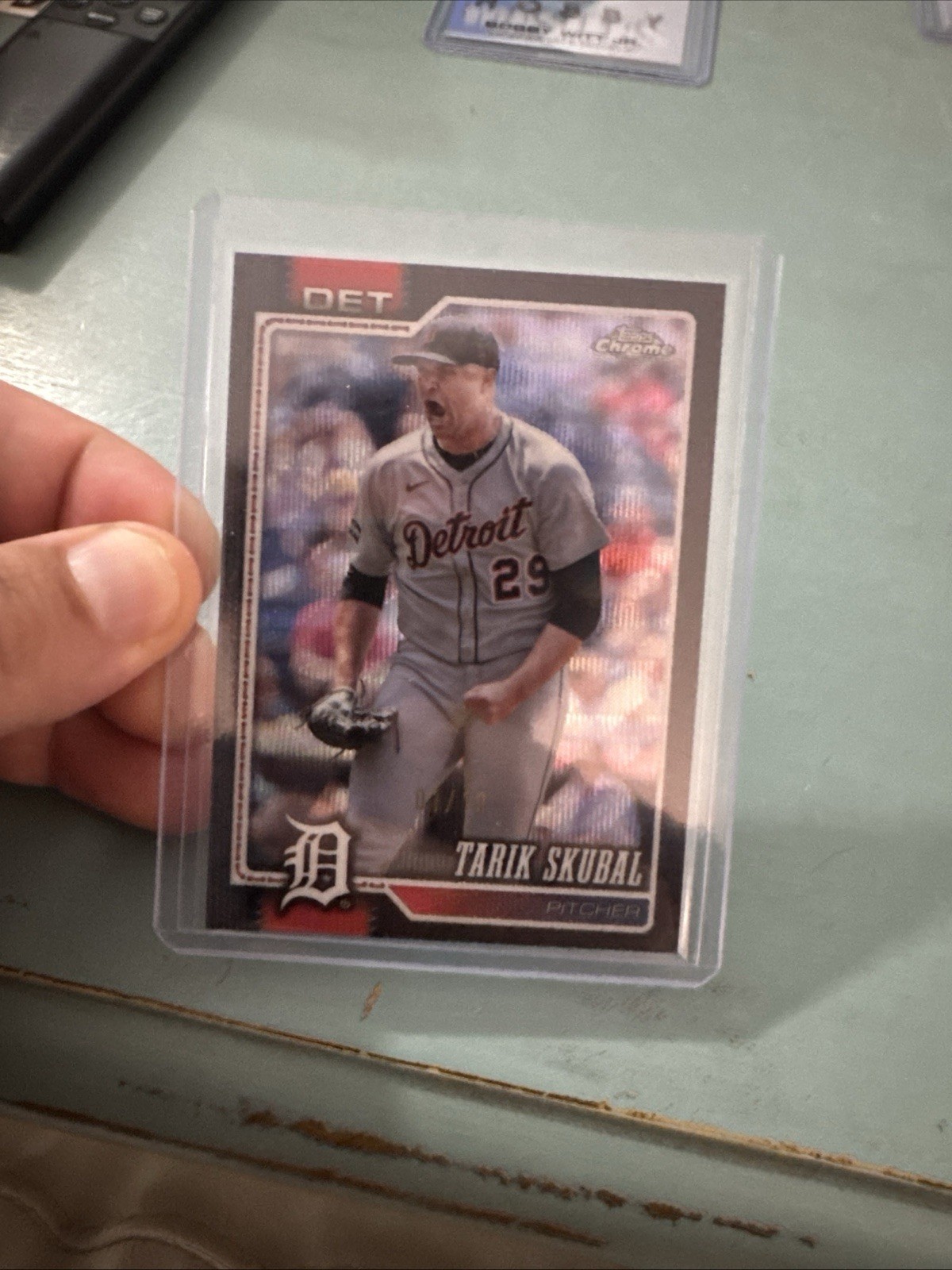 2026 Topps Chrome Tarik Skubal Black Refractor /10 #01/10 Tigers SSP