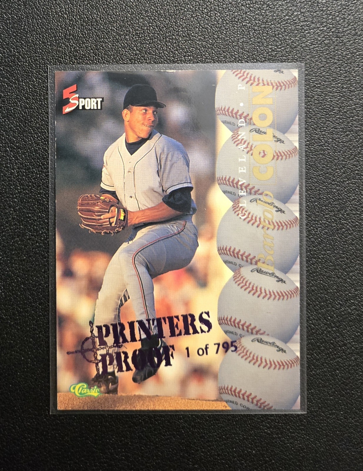 1995 Classic 5 Sport Bartolo Colon Printers Proof RC #116 – /795
