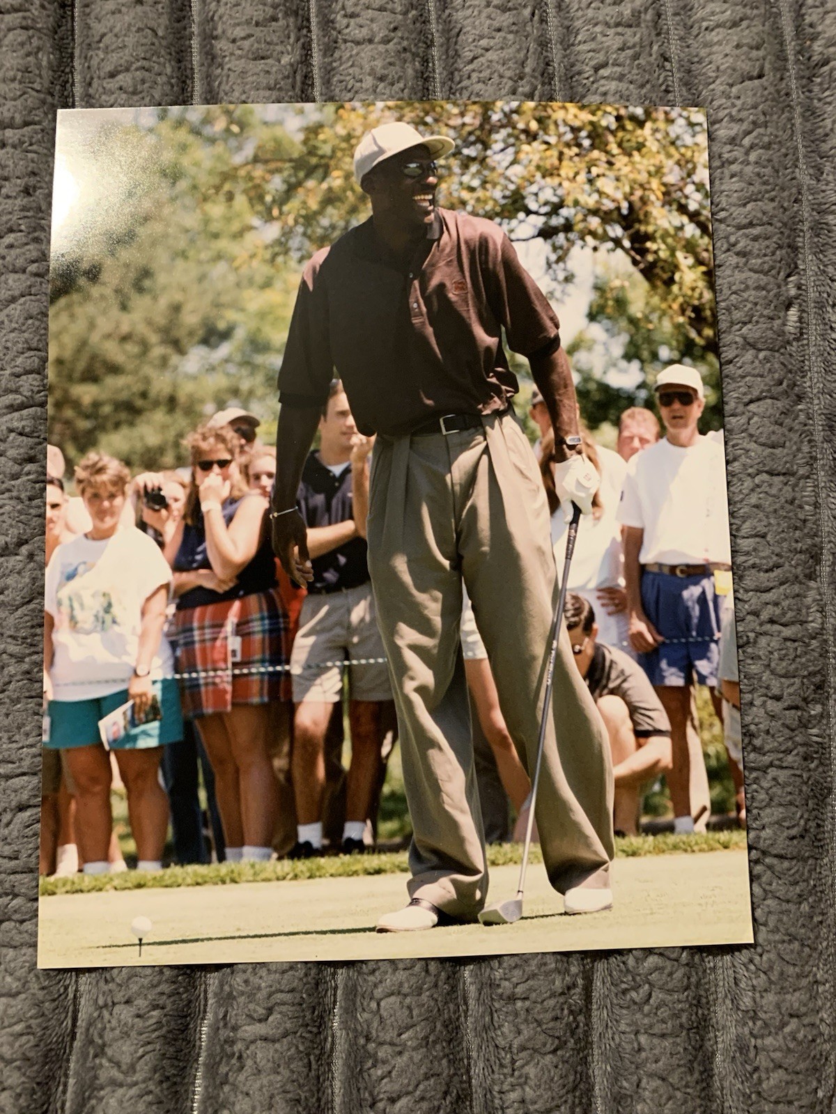 Michael Jordan Golf event original photo 8x10in. Kodak paper black & white